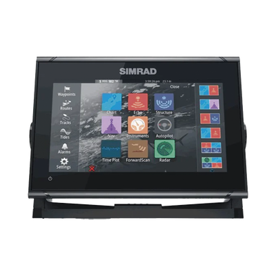 GO9 pantalla de navegación de 9" touch screen multi-funcional con transductor de 83/200 kHz incluido.
