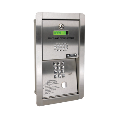 Audioportero telefónico / 600 números telefónicos / Control para 2 puertas / Empotrable / Marcación a 16 digitos / Linea digital o análoga