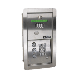 Audioportero Telefónico DKS Con Directorio / 100 Números Telefónicos / Control Para 2 Puertas / Gabinete Para Empotrar / Marcación a 16 Digitos / Linea análoga o digital Audioportero Telefónico DKS Con Directorio / 100 Números Telefónicos / Control Para 2 Puertas / Gabinete Para Empotrar / Marcación a 16 Digitos / Linea análoga o digital