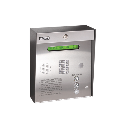 Control de acceso /Gabinete para sobreponer / 2 puertas / 3000 números telefónicos / 11 digitos / Directorio en pantalla / Linea análoga o digital / Expandible a 16 puertas / Programable por PC Control de acceso /Gabinete para sobreponer / 2 puertas / 3000 números telefónicos / 11 digitos / Directorio en pantalla / Linea análoga o digital / Expandible a 16 puertas / Programable por PC