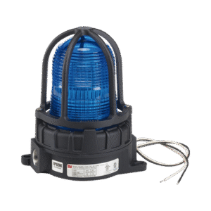 Luz de advertencia LED para ubicaciones peligrosas, montaje para superficies, 24 VCD, color Azul