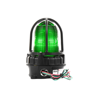 Luz de advertencia LED para ubicaciónes peligrosas, montaje para superficies, 24 VCD, color Verde