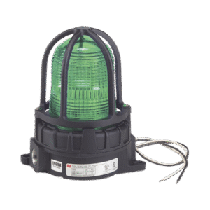 Luz de advertencia LED para ubicaciónes peligrosas, montaje para superficies, 24 VCD, color Verde