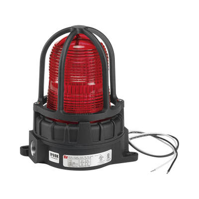 Luz de advertencia LED para ubicaciónes peligrosas, montaje para superficies, 24 VCD , color Rojo