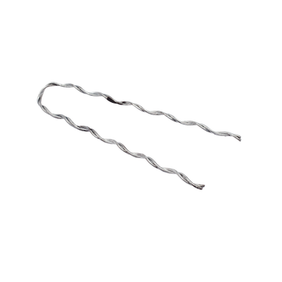 Remate Preformado para Fibra Óptica Mini Figura 8, Span 80 m, para mensajero de acero con diámetro Φ 1.6 mm - 1/16"