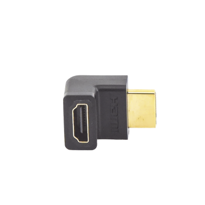 Adaptador HDMI de 90 Grados Macho a Hembra / Hacia Arriba / HDMI 2.0 4K@60Hz / Proporciona Flexibilidad Sin Doblar los Cables HDMI