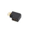 Adaptador HDMI Tipo L Macho a Hembra / Hacia Abajo / HDMI 2.0 4K@60Hz / Proporciona Flexibilidad Sin Doblar los Cables HDMI