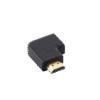Adaptador HDMI Tipo L Macho a Hembra / Hacia Abajo / HDMI 2.0 4K@60Hz / Proporciona Flexibilidad Sin Doblar los Cables HDMI