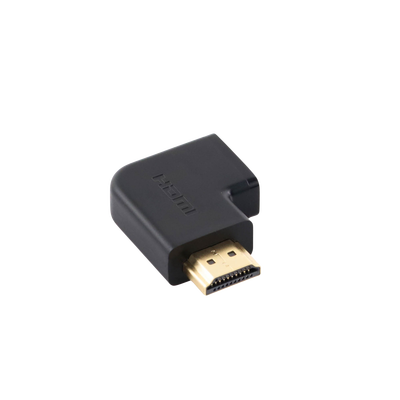Adaptador HDMI Tipo L Macho a Hembra / Hacia Abajo / HDMI 2.0 4K@60Hz / Proporciona Flexibilidad Sin Doblar los Cables HDMI