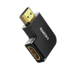Adaptador HDMI Tipo L Macho a Hembra / Hacia Abajo / HDMI 2.0 4K@60Hz / Proporciona Flexibilidad Sin Doblar los Cables HDMI
