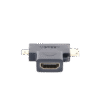 Adaptador Micro + Mini HDMI Macho a HDMI Hembra / Mini HDMI Tipo C a HDMI Tipo A 4K@30HZ / Micro HDMI Tipo D a HDMI Tipo A 1080P@60Hz / Conector Chapado en Oro / Compacto, Portátil y Fácil de Usar