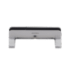 Soporte Vertical para Laptop / Adecuado para escritorio / Anchura Ajustable (12-26mm) / Amplia compatibilidad / Anti-Arañazos / Anti-Deslizante /Ajustable Mediante Tornillos / Color Plata / Aluminio + Silicona