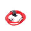 Cable USB-A a USB-C | 1 Metro | Carga Rápida QC 4.0/3.0/2.0 | FPC | AFC | Protección Integrada | 480 Mbps | Caja de Aluminio | Nylon Trenzado | Color Rojo | Ampliamente Sugerido para Carga Rápida HUAWEI.
