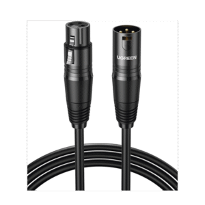 Cable para Micrófono XLR Tipo Canon Macho a Hembra | 15 Metros | Plug & Play | Anti interferencias | Triple Blindaje | Alta Calidad | Color Negro.