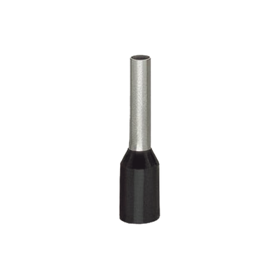 FERRUL PARA CALIBRE 1.5MM2 / 16 AWG / L: 14 L1: 8 D: 4 D1: 3,5 D2: 1,7 / COLOR NEGRO