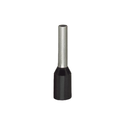 FERRUL PARA CALIBRE 1.5 MM2 / 16 AWG / L: 18 L1: 12 D: 4 D1: 3,5 D2: 1,7/ COLOR NEGRO