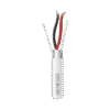 Bobina de 305 M de Cable 4 x 22 AWG BLINDADO / RISER / Color Blanco / Para Aplicaciones de Audio, Seguridad y Control