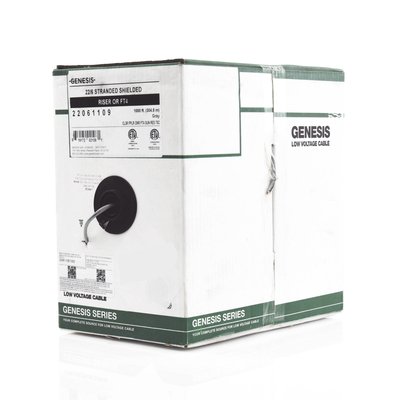 Bobina de 305 Metros de Cable / 6 x 22 AWG Blindado / Riser / Color Gris / Para Aplicaciones de Audio, Seguridad y Control Bobina de 305 Metros de Cable / 6 x 22 AWG Blindado / Riser / Color Gris / Para Aplicaciones de Audio, Seguridad y Control