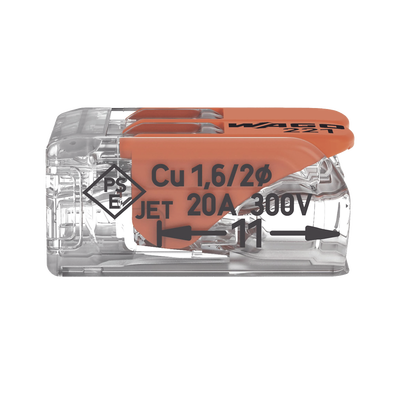 Conector Compacto para 1 Cable de Entrada 1 Cable de Salida / Cables Compatibles 28AWG-12AWG