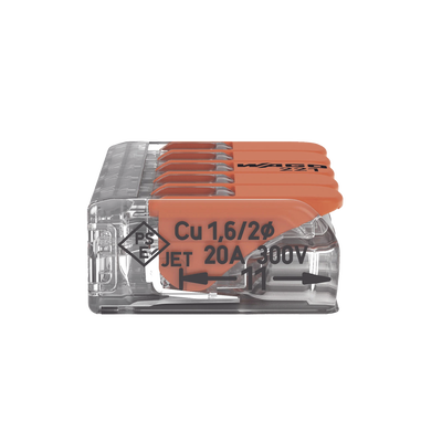 Conector Compacto para 1 Cable de Entrada 4 Cables de Salida / Cables Compatibles 28AWG-12AWG Conector Compacto para 1 Cable de Entrada 4 Cables de Salida / Cables Compatibles 28AWG-12AWG