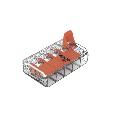 Conector Compacto para 1 Cable de Entrada 4 Cables de Salida / Cables Compatibles 28AWG-12AWG Conector Compacto para 1 Cable de Entrada 4 Cables de Salida / Cables Compatibles 28AWG-12AWG