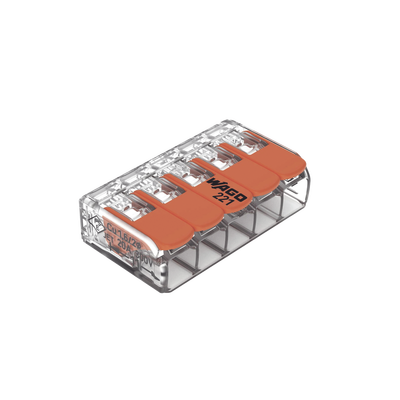 Conector Compacto para 1 Cable de Entrada 4 Cables de Salida / Cables Compatibles 28AWG-12AWG Conector Compacto para 1 Cable de Entrada 4 Cables de Salida / Cables Compatibles 28AWG-12AWG