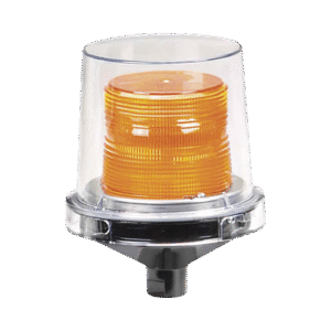 Luz de advertencia LED para ubicaciones peligrosas Electraray®, UL y cUL para Clase I, División 2, Grupos A, B, C y D; Clase II División 2, Grupos F y G; Clase III, 240 VCA, color Ámbar, parpadeo predeterminado