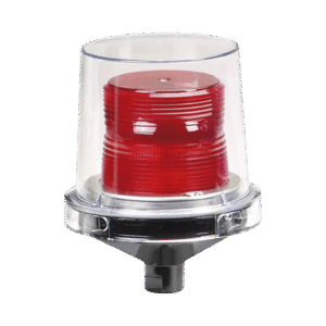 Luz de advertencia LED para ubicaciones peligrosas Electraray®, UL y cUL Homologado UL y cUL para Clase I, División 2, Grupos A, B, C y D; Clase II División 2, Grupos F y G; Clase III , 240 VCA, color Rojo, parpadeo predeterminado