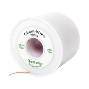 Rollo de desoldar de 150 m, trenza de 0.075" de ancho y alta absorción. Rollo de desoldar de 150 m, trenza de 0.075" de ancho y alta absorción.