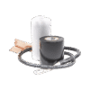 Kit de aterrizaje Estándar para cable de 1/2". Longitud del conductor 24"