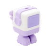 Cargador Mini GaNRobot 30W serie UNO | 1 USB-C de Carga Rápida | Tecnología GaN II | Multiprotocolo PD/QC/SCP/FCA | Carga Inteligente | Pantalla LED | Zapato Magnético Extraíble | Thermal Guard | Color Lila.