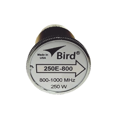 Elemento de 250 Watt en Línea 7/8" para Wattmetro BIRD 43 en Rango de Frecuencia de 800 a 1000 MHz.