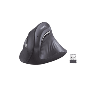 Mouse Inalámbrico en Angulo Vertical | 2.4G & Bluetooth | Conecta 3 dispositivos Simultáneamente | 4 Niveles de DPI | Clic Silencioso | 5 botones Silenciosos | Soporta Win, Mac, Linux & Chrome.
