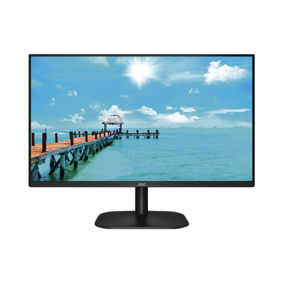 Monitor LED de 27" VESA, Resolución 1920 x 1080 Pixeles, Entradas de Video VGA / HDMI. Panel IPS LCD Backlight LED. Ultra Delgado