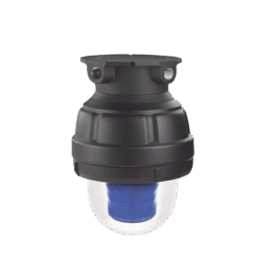 Luz de advertencia LED a prueba de explosión adecuado para su uso en Clase I, Div. I, Grupos C y D; Clase I, Div. 2, Grupos A, B, C y D; Clase II, Div. 1, Grupos E, F y G; Clase III, color Azul, 24 VCD