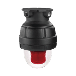 Luz de advertencia LED a prueba de explosiones Homologado UL y cUL para Clase I, División 1, Grupo C y D; Clase I, División 2, Grupos A y B; Clase II, División 1, Grupos E, F y G; Clase III, color Rojo 24 VCD