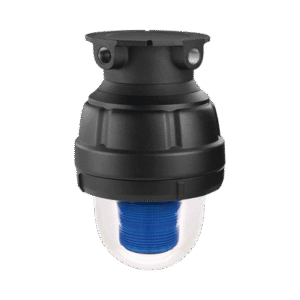 Luz estroboscopica a prueba de explosiones UL y cUL para Clase I, División 1, Grupo C y D; Clase I, División 2, Grupos A y B; Clase II, División 1, Grupos E, F y G; Clase III, 24 VCD, Color Azul, Montaje no incluido