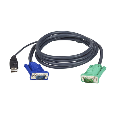 Cable KVM | USB con SPHD | 3 en 1 | De 1.8 m Cable KVM | USB con SPHD | 3 en 1 | De 1.8 m