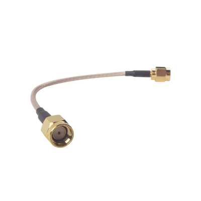 Jumper de 14.5 cms (RG-316) n conectores para equipos ROCKET cos SMA macho inversos.