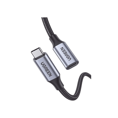 Cable USB-C Macho a USB-C Hembra | 1metro | USB-C 3.1 Gen 2 | Compatible con Thunderbolt 3 | Carcasa de Aluminio | Nylon Trenzado | Transferencia de Datos 10 Gbps | Soporta hasta 100W para Carga Rápida. Cable USB-C Macho a USB-C Hembra | 1metro | USB-C 3.1 Gen 2 | Compatible con Thunderbolt 3 | Carcasa de Aluminio | Nylon Trenzado | Transferencia de Datos 10 Gbps | Soporta hasta 100W para Carga Rápida.