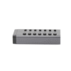 HUB de 7 Puertos USB 3.0 / 4 puertos de Carga Inteligente / Interruptor Individual / Indicadores LED / USB 3.0 a 5Gbps / 1 USB-C Hembra (solo datos) / Incluye Adaptador de Corriente 12V 2A / 7 en 1
