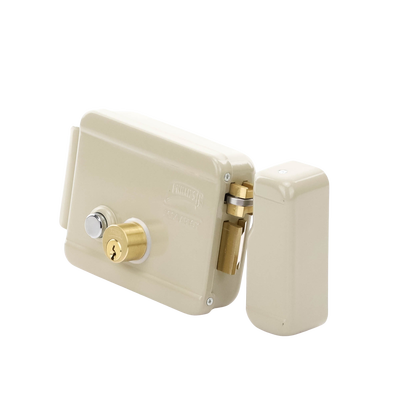 Cerradura Eléctrica / Incluye Llave / Derecha/ Con Botón integrado /Exterior