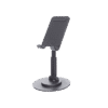 Soporte para Teléfono Celular Giratorio | 360° de Rotación | Angulo Ajustable | Altura Ajustable 17-20cm | Antideslizante | Ejes Giratorios de Alta Precisión| Plegable | Aluminio | Color Gris
