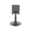 Soporte para Teléfono Celular Giratorio | 360° de Rotación | Angulo Ajustable | Altura Ajustable 17-20cm | Antideslizante | Ejes Giratorios de Alta Precisión| Plegable | Aluminio | Color Gris