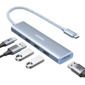 HUB USB-C (Docking Revodok) 5 en 1 | HDMI 2.0 4K@30Hz | 3 USB-A 3.0 (5Gbps) | USB-C PD Carga 100W | Chip de Última Generación | Cable de Nylon Trenzado de 25 cm | Carcasa de Aluminio | Color Azul. HUB USB-C (Docking Revodok) 5 en 1 | HDMI 2.0 4K@30Hz | 3 USB-A 3.0 (5Gbps) | USB-C PD Carga 100W | Chip de Última Generación | Cable de Nylon Trenzado de 25 cm | Carcasa de Aluminio | Color Azul.