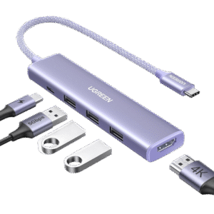HUB USB-C (Docking Revodok) 5 en 1 | HDMI 2.0 4K@30Hz | 3 USB-A 3.0 (5Gbps) | USB-C PD Carga 100W | Chip de Última Generación | Cable de Nylon Trenzado de 25 cm | Carcasa de Aluminio | Color Morado. HUB USB-C (Docking Revodok) 5 en 1 | HDMI 2.0 4K@30Hz | 3 USB-A 3.0 (5Gbps) | USB-C PD Carga 100W | Chip de Última Generación | Cable de Nylon Trenzado de 25 cm | Carcasa de Aluminio | Color Morado.