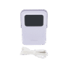 Power Bank Inalambrico | 5000mAh | 7.5W | Con Emojis de Estado | Carga Rápida USB-C Bidireccional | Pantalla TFT Inteligente | 13 niveles de Proteccion | Con Holder | Color Purple.
