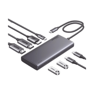 HUB USB-C (Docking Revodok 308) 8 en 1 | 2 Puertos HDMI 4K@60Hz | 1 Puerto DisplayPort 4K@60Hz 2 USB-A 10Gbps) | 2 USB-C (10Gbps) | USB-C PD Carga 100W | Chip de Ultima Generacion | Carcasa de Aluminio. HUB USB-C (Docking Revodok 308) 8 en 1 | 2 Puertos HDMI 4K@60Hz | 1 Puerto DisplayPort 4K@60Hz 2 USB-A 10Gbps) | 2 USB-C (10Gbps) | USB-C PD Carga 100W | Chip de Ultima Generacion | Carcasa de Aluminio.