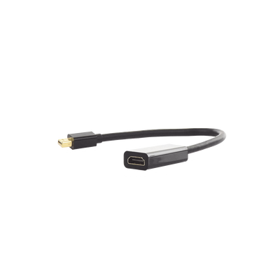 Convertidor Mini Display Port a HDMI / 4K@30Hz / Thunderbolt / Blindaje interno múltiple / Carcasa ABS / Longitud de 25 cm Convertidor Mini Display Port a HDMI / 4K@30Hz / Thunderbolt / Blindaje interno múltiple / Carcasa ABS / Longitud de 25 cm