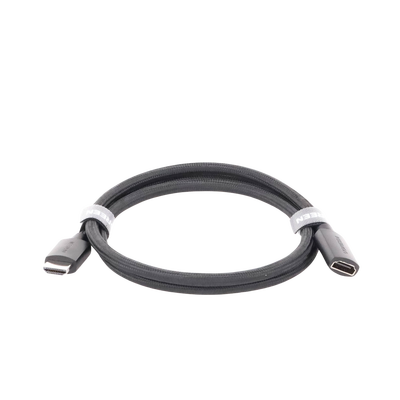 Cable de extensión HDMI 8K | 1 Metro | Macho a Hembra | HDMI 2.1 | 8K@60Hz | Núcleo de Cobre Puro 28AWG | Soporta la Conexión de hasta 3 Metros de largo en HDMI 2.1